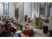 Sankt Martin mit Laternenumzug durch die Stadt (Foto: Karl-Franz Thiede)